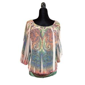 Investments Orange Statement Top - L